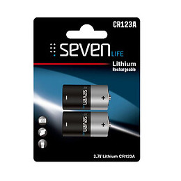 Pile Rechargeable Cr123a Seven Life, Pack De 2.