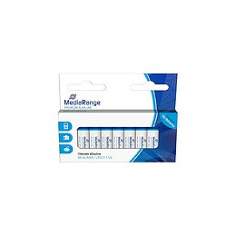 Pack De 10 Piles Premium Alkaline Mediarange Micro Aaa Lr03 1.5v