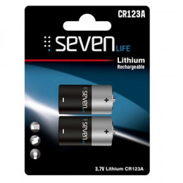 Pile Rechargeable Cr123a Seven Life, Pack De 2.