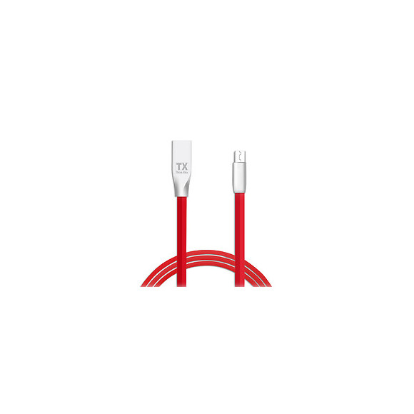 Câble 1.5m Micro Usb Tx Think Xtra En Zinc Rouge