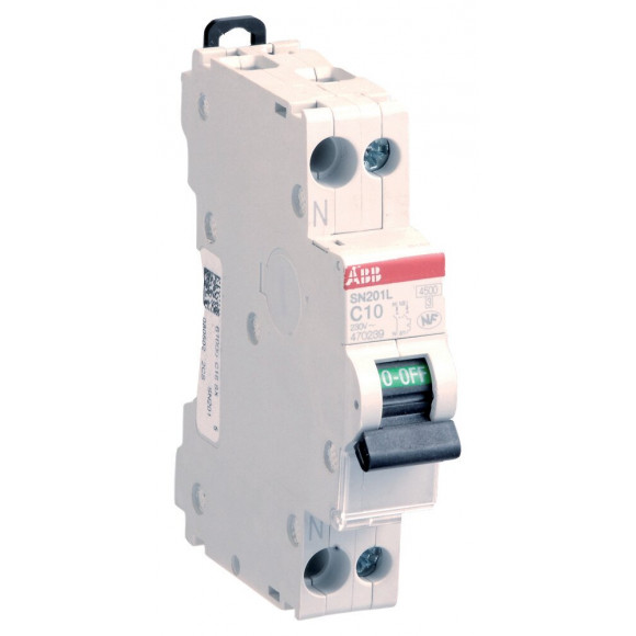 Disjoncteur Modulaire Ph+n 10a 3ka À Vis