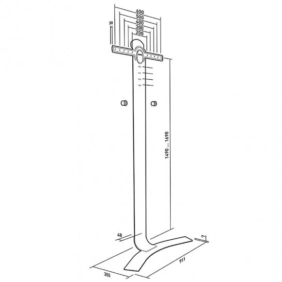 Support Mural Sans Perçage Pour Écran Led 40"-65" - 044661