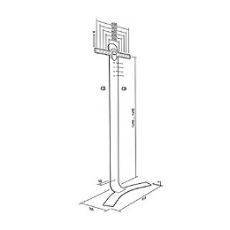 Support Mural Sans Perçage Pour Écran Led 40"-65" - 044661