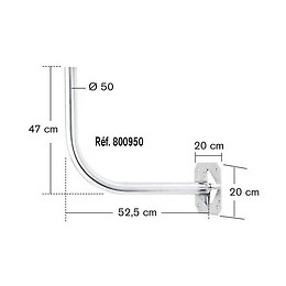 Bras De Déport Mural Erard 001950