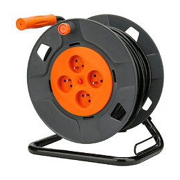 Enrouleur Bricolage - 4 Prises 16a - 3g1,5mm² - 40m - Zenitech