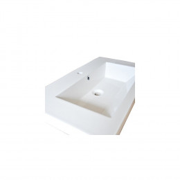 Plan De Toilette Glam 2 80cm / Blanc