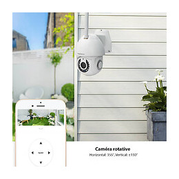 Daewoo Pack De 2 Caméras Extérieures Ep501, Full Hd 1080p, Système Audio Bidirectionnel, Motorisées, Détection De Mouvemen