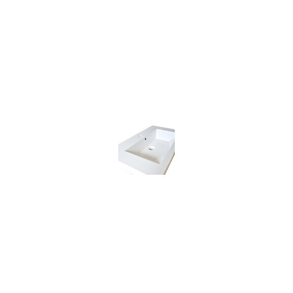 Plan De Toilette Glam 2 80cm / Blanc