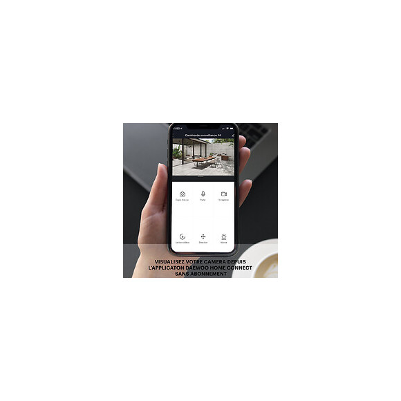 Daewoo Pack De 2 Caméras Extérieures Ep501, Full Hd 1080p, Système Audio Bidirectionnel, Motorisées, Détection De Mouvemen