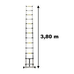 Échelle Télescopique En Aluminium - 3.80 Mètres