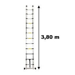 Échelle Télescopique Pliable En Aluminium - 3.80 Mètres