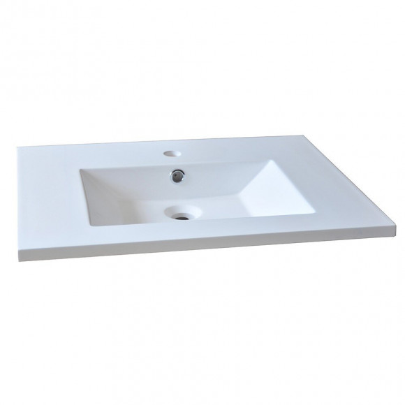Plan De Toilette Glam 60cm / Blanc