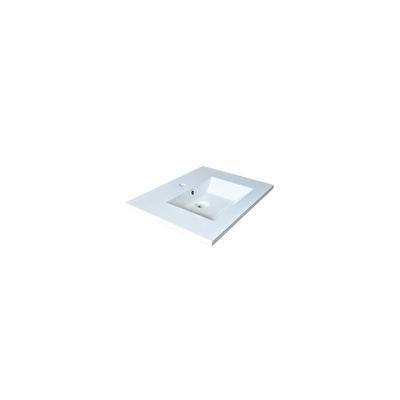 Plan De Toilette Glam 60cm / Blanc