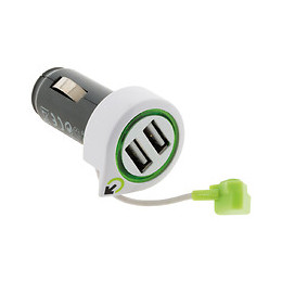 Chargeur De Voiture Avec Câble Et Prise Usbc + 2 Usb - Q2 Power