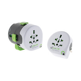 Adaptateur De Voyage Avec Usb Compatible Avec Plus De 195 Pays - Q2 Power