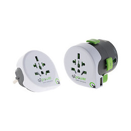 Adaptateur De Voyage Avec Usb Compatible Avec Plus De 195 Pays - Q2 Power