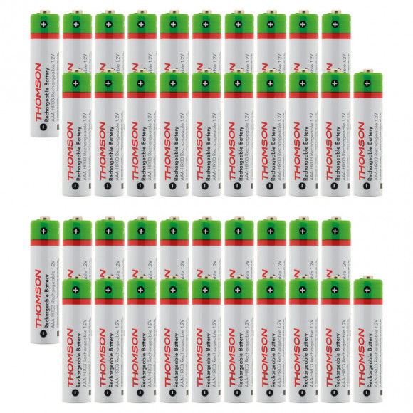 Pack De 40 Piles Rechargeables Aaa Hr03 700 Mah - Thomson