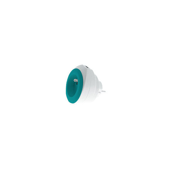 Prise Bewatt Avec Chargeur Usb Réversible (turquoise) - Watt And Co