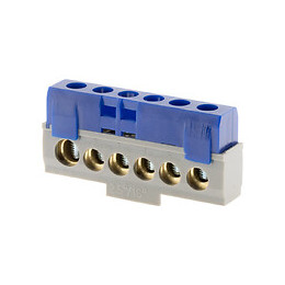 Bornier Phase Bleu - 6 Connexions - Thomson