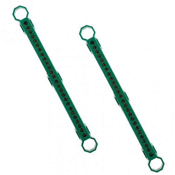 Lot De 2 Borniers De Terre Vert - 28 Connexions - Thomson