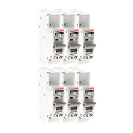 Lot De 6 Disjoncteurs À Connexions Automatiques Ph+n Thomson - 16a Nf