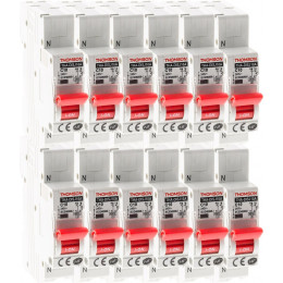 Lot De 12 Disjoncteurs À Connexions Automatiques Ph+n Thomson - 10a Nf