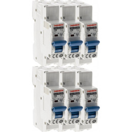 Lot De 6 Disjoncteurs À Connexions Automatiques Ph+n Thomson - 20a Nf