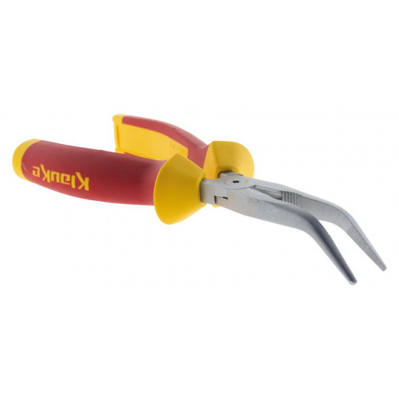 Pince A Becs Demi Ronds Coudes 205mm Isolée 1000v - Klauke