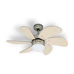 Ventilateur De Plafond 75cm + Lumière - Dc30t