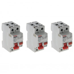 Lot De 3 Interrupteurs Différentiels À Vis Thomson - 30ma Type A 40a Nf