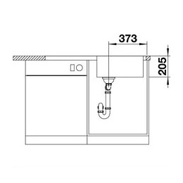 Evier À Encastrer 60cm Inox Avec Siphon - 523034