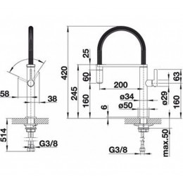 Mitigeur Avec Douchette Inox - 519844