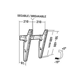 Support Tv Mural Erard 002531