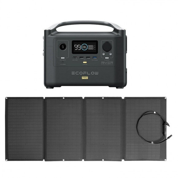 Pack Ecoflow River Pro 600w + Panneau Solaire 160w