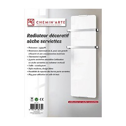 Radiateur Sèche Serviette Électrique 1200w Blanc - 175