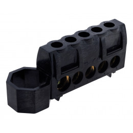 Bornier Phase Noir - 6 Connexions - Thomson