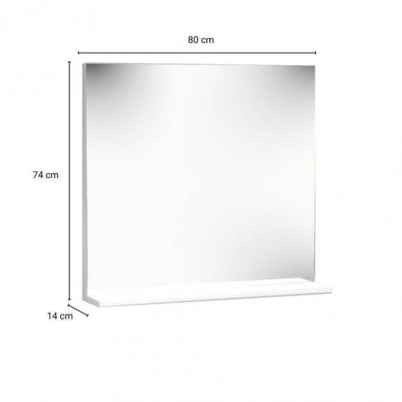 Miroir Tribu 1 Tablette / Blanc