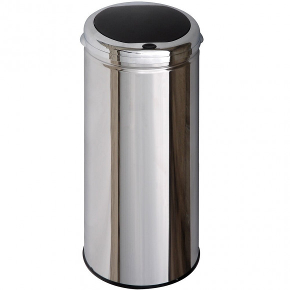 Poubelle De Cuisine Push Tokyo Argent Inox 50l