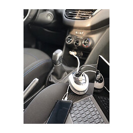 Carwatt Convertisseur De Voiture 12v230v 150w Eu+usb2,4a