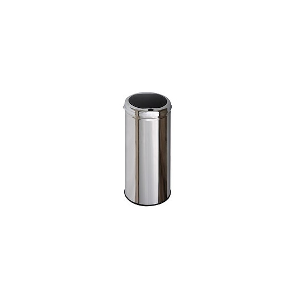 Poubelle De Cuisine Push Tokyo Argent Inox 50l