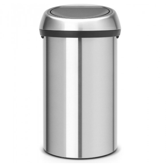 Poubelle De Cuisine 60l Matt Steel - 107962