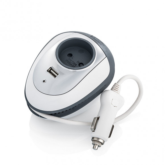 Carwatt Convertisseur De Voiture 12v230v 150w Eu+usb2,4a