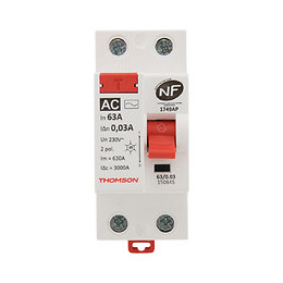 Interrupteur Différentiel À Vis - 63a Type Ac Nf - Thomson