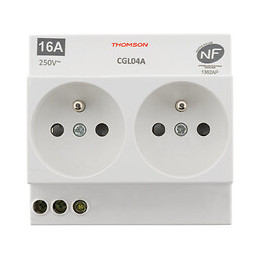 Prise Modulaire Double Nf 16a 2p+t - Thomson