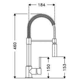 Mitigeur Évier Avec Douchette Chromé - 100295