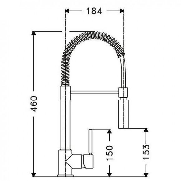 Mitigeur Évier Avec Douchette Chromé - 100295