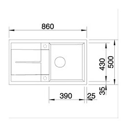Blanco Metra 5s Pdur Blanc &siphon Blanco - 513214