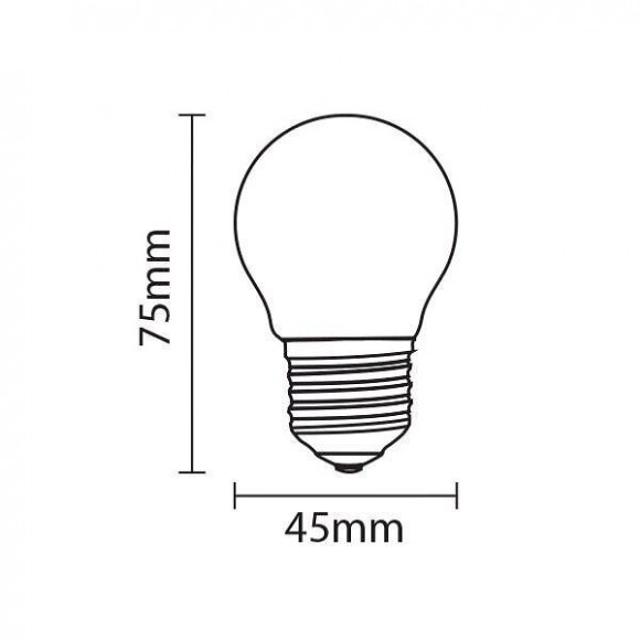 Ampoule E27 Led 6w 220v G45 240° - Blanc Neutre 4000k - 5500k - Silamp