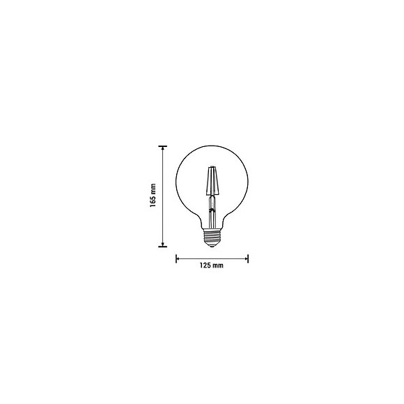 Ampoule E27 Led G125 6.5w Filament - Blanc Neutre 4000k - 5500k - Silamp