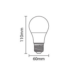 Ampoule E27 Led 12w 220v A60 Dimmable - Blanc Neutre 4000k - 5500k - Silamp